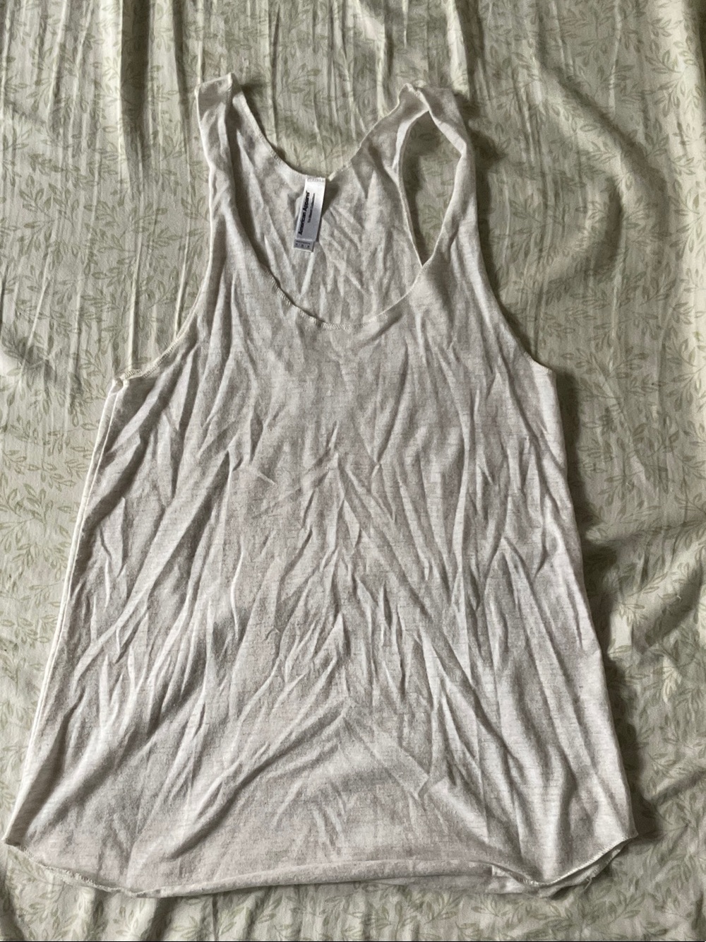 American Apparel Light Cream Racerback Tank